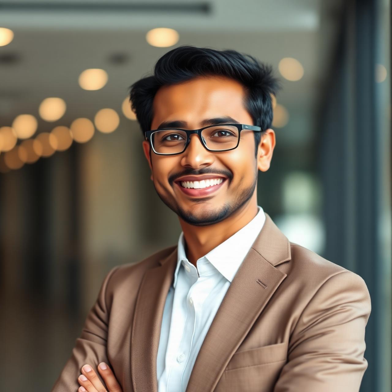 Confident smiling professional